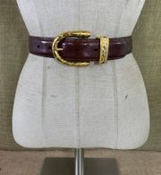 Vintage Dress Trouser Leather Belt Size small 25-29