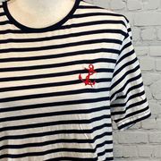 DENIM & FLOWER T-Shirt Anchor & Stripes-Large