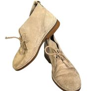 Hush Puppies Medium Moyen Womens 7.5 Tan Suede Chukka Desert Ankle Booties