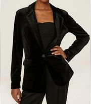 Blank NYC Closing Time Blazer Black Velvet Blazer Size Medium