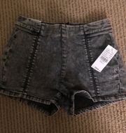 High Rise Jean Shorts