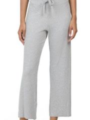 LNA Core Ribbed Kismet Pants Grey wide leg