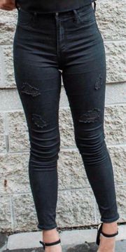 Hollister Black Skinny Jeans High Rise Jean Legging