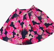 Floral Watercolor A-line Skirt