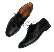 Ralph Lauren Purple Label Collection Quentin Wingtip Oxfords Black Women Size 7B