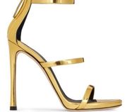 Giuseppe Zanotti crossover strap metallic sandals