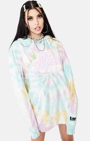 NWOT By Samii Ryan Try Again Tie Dye Hoodie