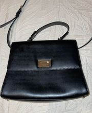 Kate Spade Black Leather Handbag Brief Case Style Purse, Never Used NWOT