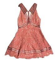 Keepsake the Label Pink Floral Lace Dress Size Small