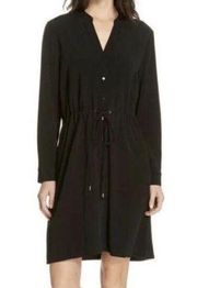 NWT Eileen fisher tencel crepe black dress medium