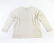 Kate Spade New York Women's Wool Blend Crew Neck Quarter Sleeve Pullover Sweater