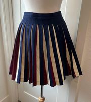 Pleated Mini Skirt Sz A