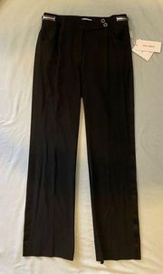 NWT $515 Dolce & Gabbana 42 8 Wool Dress Pants Black Trousers Stretch Tuxedo