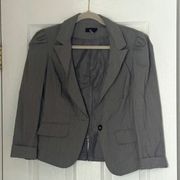 BCX Juniors Vintage Gray Grey Blazer Size Medium M