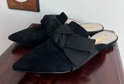 Black Suede Bow Flat Mules Size 8.5
Lo Cela