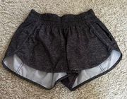 Lululemon  grey tracker v 4" shorts size 8