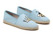 Circus by Sam Edelman Leni 6 Espadrille Flats Slip-On Queen Bee Patch Blue 8.5M