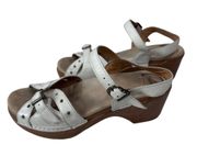 Dansko Sissy Women's Cream Adjustable Straps Shoes Sandals Size EUR 37 US 6.5-7