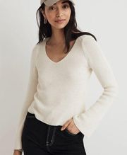 Madewell Flared-Sleeve V-Neck Sweater Size Small