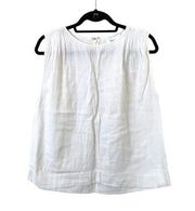 CURRENT/ELLIOTT Crinkled Cotton Blouse‎ Sz 1 (Small)