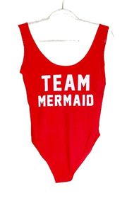 NWT KENDALL + KYLIE FOR OVS TEAM MERMAID ONE PIECE SWIMSUIT RED XL