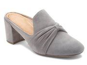 Vionic Presley Suede Mule Charcoal Grey