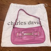 Charles David Pink Leather Clutch