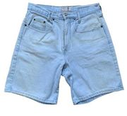 Vintage 90s Guess Light Wash High Rise Jean Shorts 2