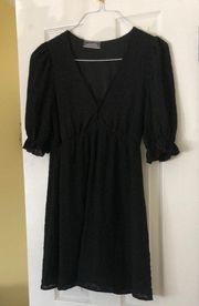 Like New - Black Sweet & Sassy Summer dress By Dollskill Size Small Between Knee And Mini Length - Ships Free 