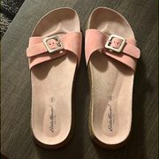 Woman’s Size 8 Pink Genuine Leather Sandal W/ Buckle to Adju…