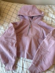 Mauve Pink Scuba Half Zip