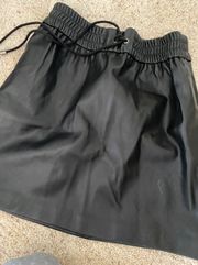 Faux Leather Skirt