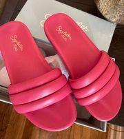 Pink slides/sandals