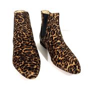 ENZO ANGIOLINI Women's Meezzy Cow Hair Cheetah Leopard Print Boots Size 8.5