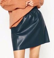 Zara Vegan Leather Paperbag Waist Skirt S