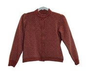 Jaeger 100% lambs wool dusty rose cropped sweater. Size to fit 97cm. 38 inches.