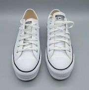 Converse Chuck Taylor All Star Lift Platform Ox Leather sneakers 561680C WM Sz 9