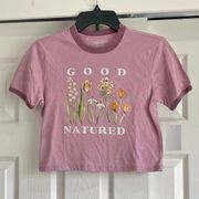 🍂Good natured purple lilac ringer graphic crop too🍂