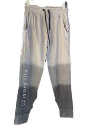 Ivory Ella Women's Dip-Dye Joggers, Size Small, Gray