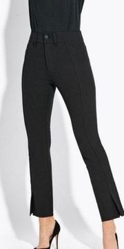 AYR Womens Size 2 The Sizzle Black Tonal Seamed Stretch Ankle Pants USA