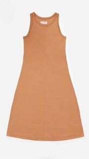 Everlane • The Luxe Cotton Midi Tank Dress sleeveless jersey Toasted Coconut