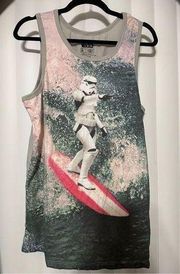 Star Wars pink/gray tank Womans top