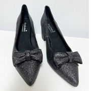 FarylRobin  Womens Flora Heel Shoes Glitter Pumps Bow 39 (8.5)