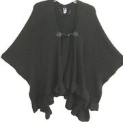 Apt.9 Black fleece like cape one size