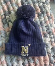 New Era Navy Bobble Hat