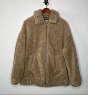 Urban Outfitters Teddy Bomber Coat Small