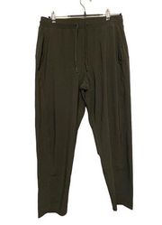 Sweaty Betty Pullon Jogger Pants Women Size Large Olive Green Active Lounge