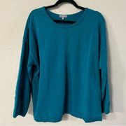 Habitat Oversized Lagenlook Pull Over Balloon Sleeve Sweater Crew Casual Spring