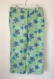 Lilly Pulitzer casual flower print pants size 8