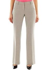 Trouser Curvy Straight Leg Pants Taupe 16 Plus Polished